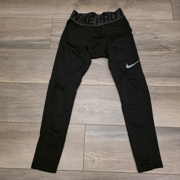 Nike Black Pro Men's Leggings - Picture 1 of 6